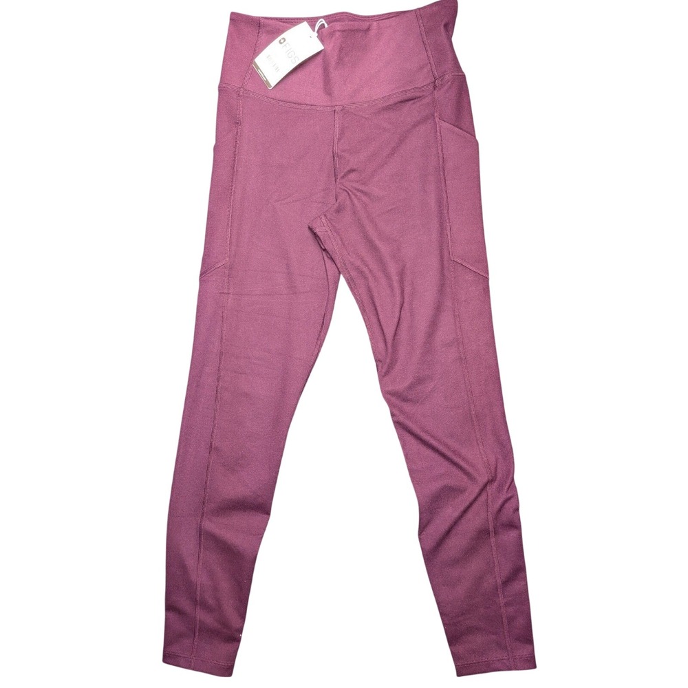 FIGS 90 Degree Legging Deep Berry Purple High Rise Side Pocket Womens Small NWT